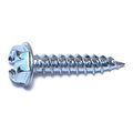 Midwest Fastener Sheet Metal Screw, #10 x 1 in, Zinc Plated Steel Hex Head Combination Drive, 100 PK 03362